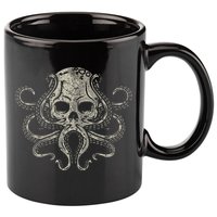 Creepy Octopus Skull Sea Monster Kraken Scuba Diver Goth 11oz C Handle Ceramic Mug