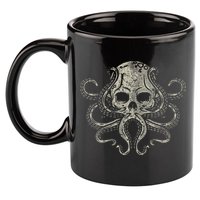 Creepy Octopus Skull Sea Monster Kraken Scuba Diver Goth 11oz C Handle Ceramic Mug