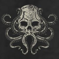 Creepy Octopus Skull Sea Monster Kraken Scuba Diver Goth 11oz C Handle Ceramic Mug