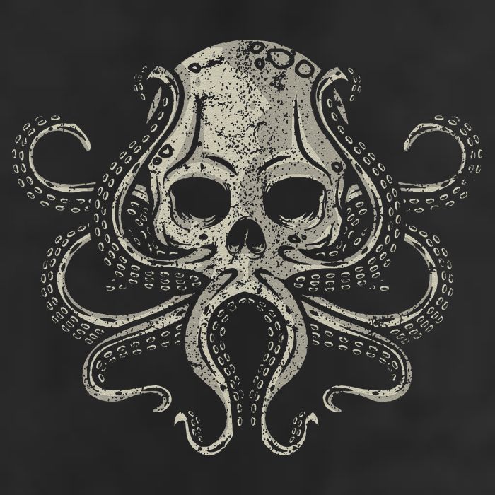 Creepy Octopus Skull Sea Monster Kraken Scuba Diver Goth 11oz C Handle Ceramic Mug