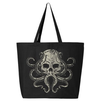 Creepy Octopus Skull Sea Monster Kraken Scuba Diver Goth 25L Jumbo Tote