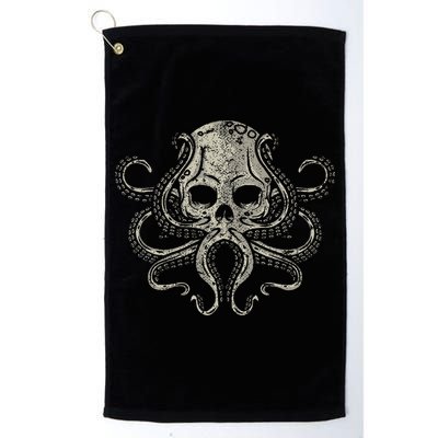 Creepy Octopus Skull Sea Monster Kraken Scuba Diver Goth Golf Towel