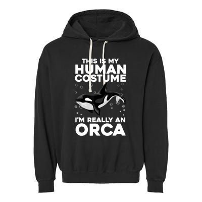 Cool Orca Sea Ocean Animal Orca Lover Garment-Dyed Fleece Hoodie