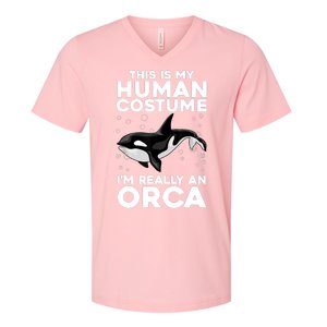 Cool Orca Sea Ocean Animal Orca Lover V-Neck T-Shirt