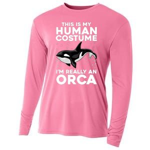 Cool Orca Sea Ocean Animal Orca Lover Cooling Performance Long Sleeve Crew