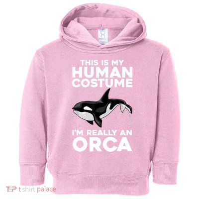 Cool Orca Sea Ocean Animal Orca Lover Toddler Hoodie