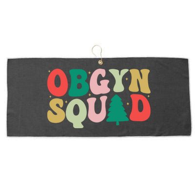 Christmas Obgyn Squad Obstetrician Gynecologist Obgyn Nurse Funny Gift Large Microfiber Waffle Golf Towel