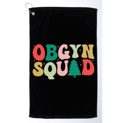 Christmas Obgyn Squad Obstetrician Gynecologist Obgyn Nurse Funny Gift Platinum Collection Golf Towel