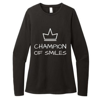 Champion Of Smiles Womens CVC Long Sleeve Shirt