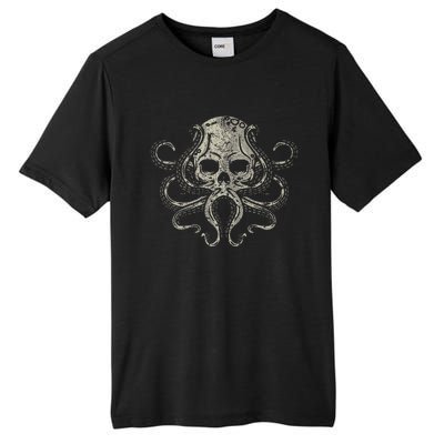 Creepy Octopus Skull Sea Monster Kraken Scuba Diver Goth Tall Fusion ChromaSoft Performance T-Shirt