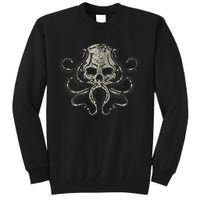 Creepy Octopus Skull Sea Monster Kraken Scuba Diver Goth Tall Sweatshirt