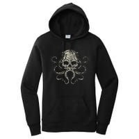 Creepy Octopus Skull Sea Monster Kraken Scuba Diver Goth Women's Pullover Hoodie