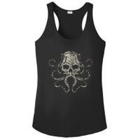 Creepy Octopus Skull Sea Monster Kraken Scuba Diver Goth Ladies PosiCharge Competitor Racerback Tank