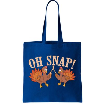 Cool Oh Snap! Funny Turkey With Wishbone Thanksgiving Gift Great Gift Tote Bag