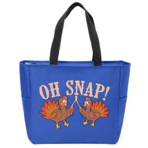 Cool Oh Snap! Funny Turkey With Wishbone Thanksgiving Gift Great Gift Zip Tote Bag