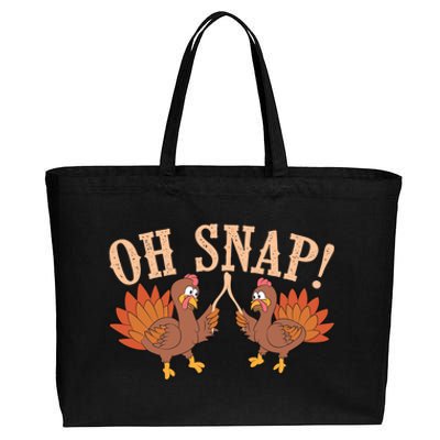 Cool Oh Snap! Funny Turkey With Wishbone Thanksgiving Gift Great Gift Cotton Canvas Jumbo Tote