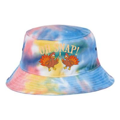 Cool Oh Snap! Funny Turkey With Wishbone Thanksgiving Tie Dye Newport Bucket Hat