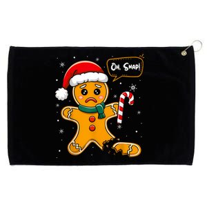 Christmas Oh Snap Gingerbread Man Cookie X Mas Pjs Grommeted Golf Towel