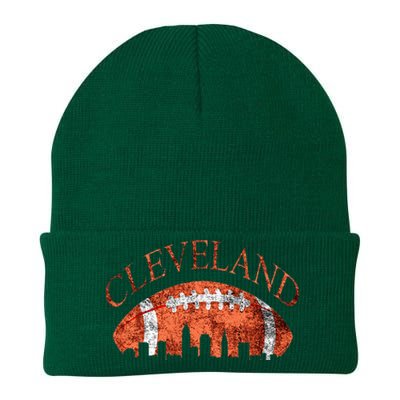 Cleveland Ohio Skyline Football Souvenir Knit Cap Winter Beanie