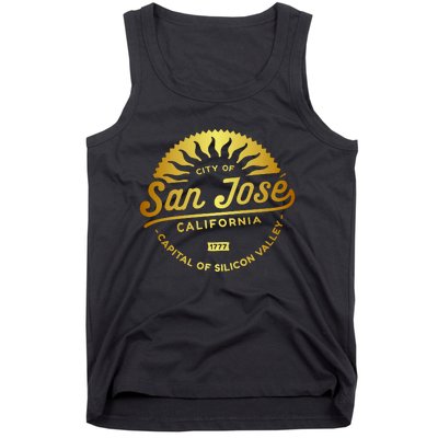 City Of San Jose California 1777 Capital Of Silicon Valley Tank Top