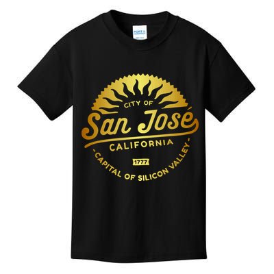 City Of San Jose California 1777 Capital Of Silicon Valley Kids T-Shirt