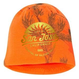 City Of San Jose California 1777 Capital Of Silicon Valley Kati - Camo Knit Beanie