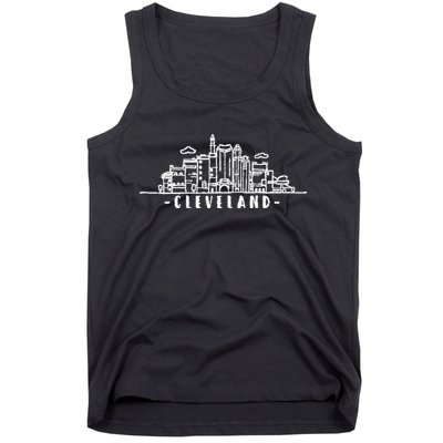 Cleveland Ohio Skyline Tank Top