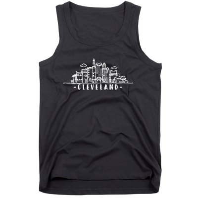 Cleveland Ohio Skyline Tank Top