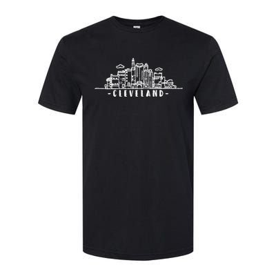 Cleveland Ohio Skyline Softstyle CVC T-Shirt