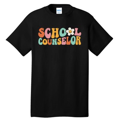 Counseling Office School Guidance Groovy Back To School Tall T-Shirt