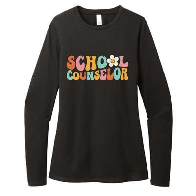 Counseling Office School Guidance Groovy Back To School Womens CVC Long Sleeve Shirt