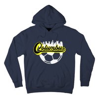 Columbus Ohio Soccer Apparel City Skyline Futbol Hoodie