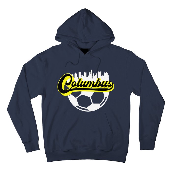 Columbus Ohio Soccer Apparel City Skyline Futbol Hoodie