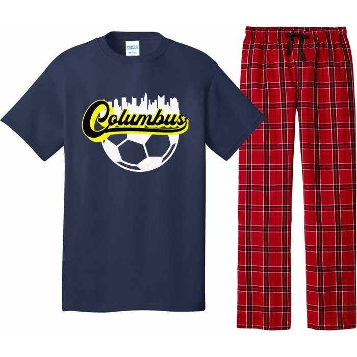 Columbus Ohio Soccer Apparel City Skyline Futbol Pajama Set