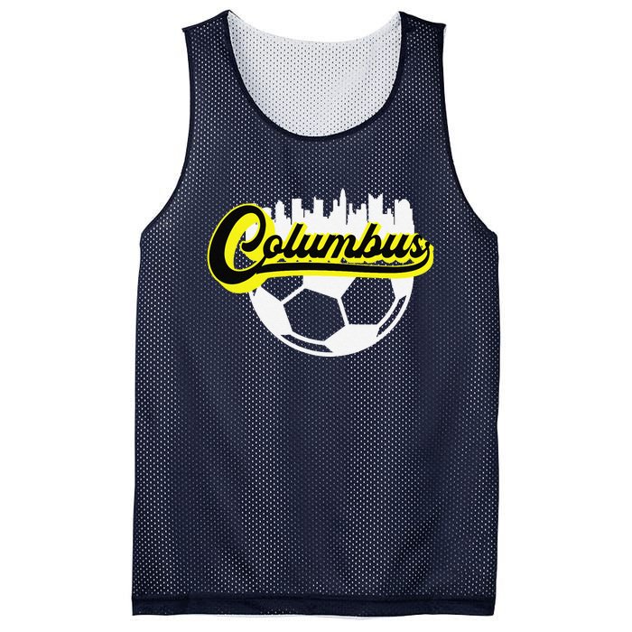 Columbus Ohio Soccer Apparel City Skyline Futbol Mesh Reversible Basketball Jersey Tank