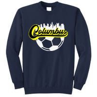 Columbus Ohio Soccer Apparel City Skyline Futbol Tall Sweatshirt