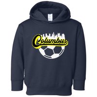 Columbus Ohio Soccer Apparel City Skyline Futbol Toddler Hoodie