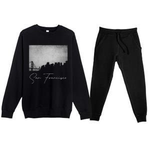 City Of San Francisco California Premium Crewneck Sweatsuit Set