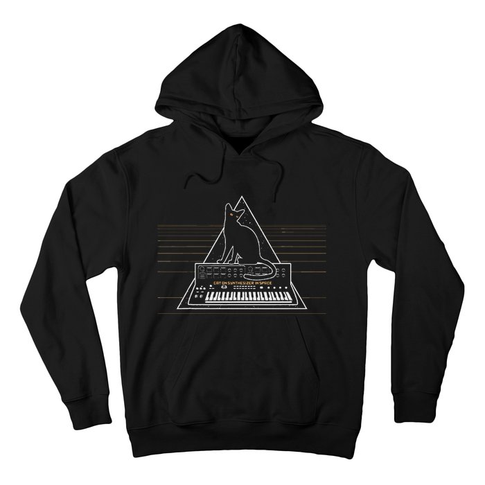 Cats On Synthesizer In Space Lover Music Producer Synth Hoodie