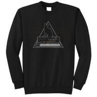 Cats On Synthesizer In Space Lover Music Producer Synth Sweatshirt