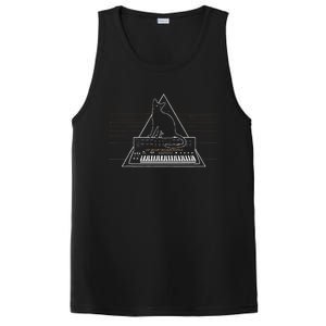 Cats On Synthesizer In Space Lover Music Producer Synth PosiCharge Competitor Tank