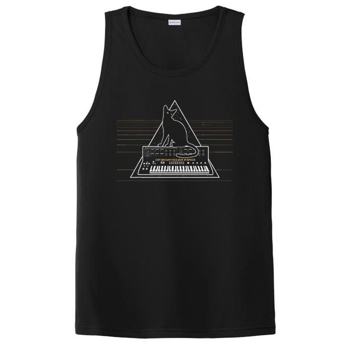 Cats On Synthesizer In Space Lover Music Producer Synth PosiCharge Competitor Tank