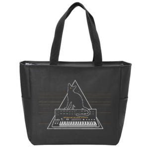 Cats On Synthesizer In Space Lover Music Producer Synth Zip Tote Bag