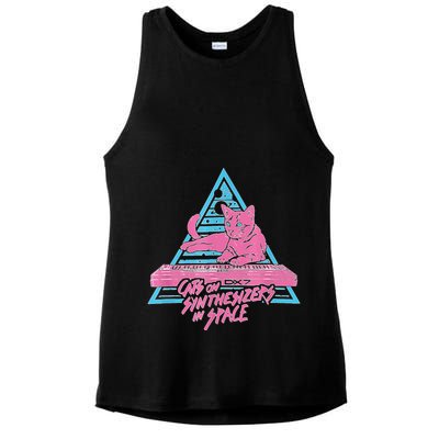 Cats On Synthesizers In Space Cat Owner Ladies PosiCharge Tri-Blend Wicking Tank