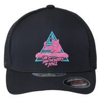 Cats On Synthesizers In Space Cat Owner Flexfit Unipanel Trucker Cap