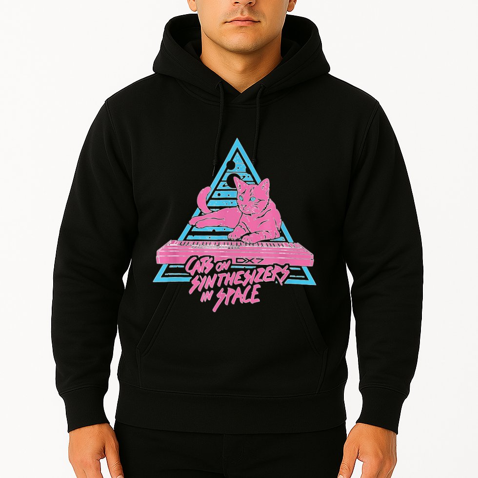 Cats On Synthesizers In Space Cat Owner Hoodie