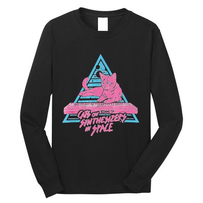 Cats On Synthesizers In Space Cat Owner Long Sleeve Shirt