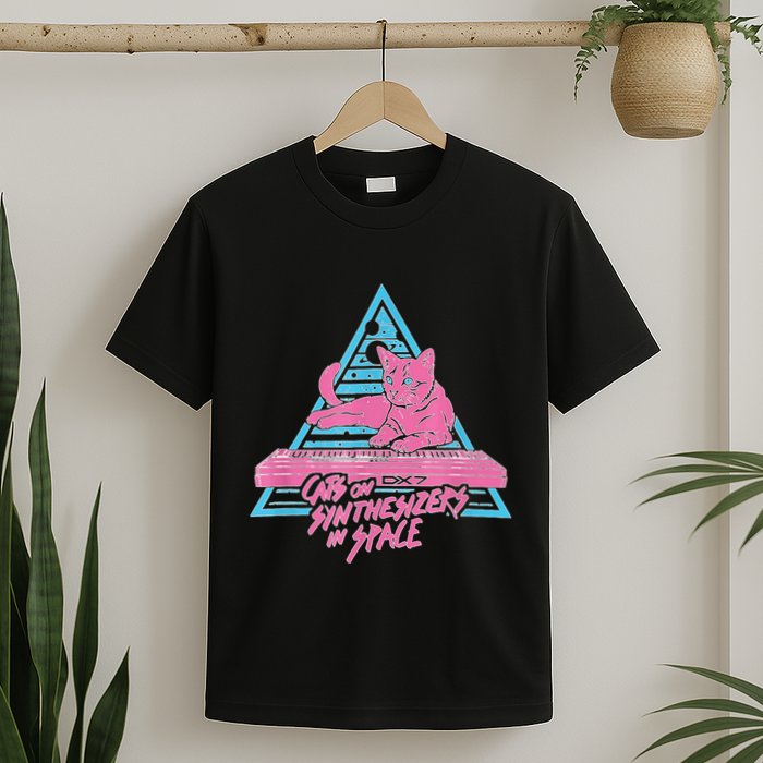 Cats On Synthesizers In Space Cat Owner T-Shirt