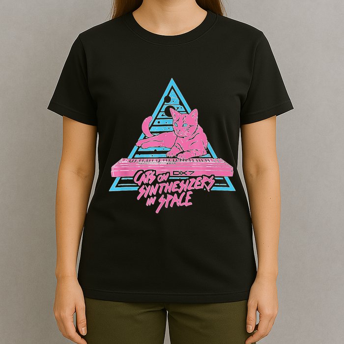 Cats On Synthesizers In Space Cat Owner T-Shirt