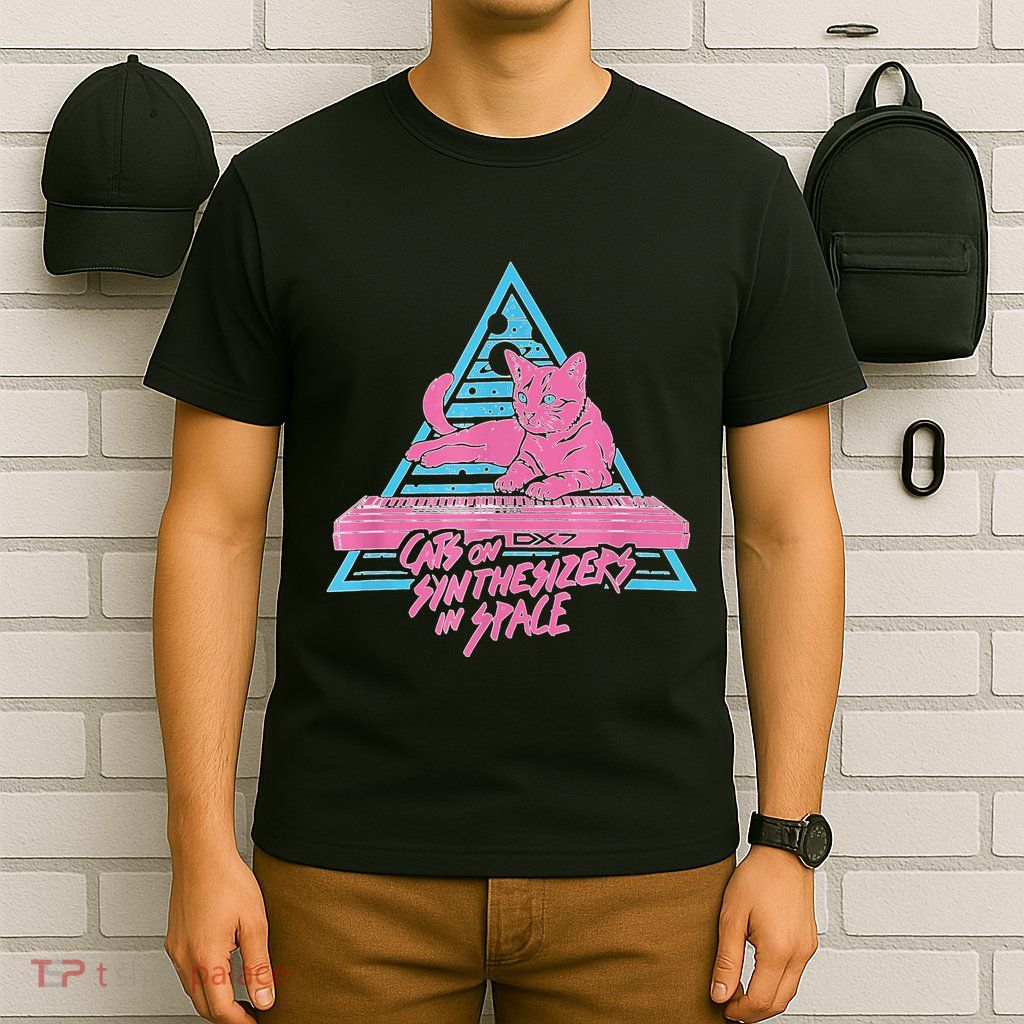 Cats On Synthesizers In Space Cat Owner T-Shirt